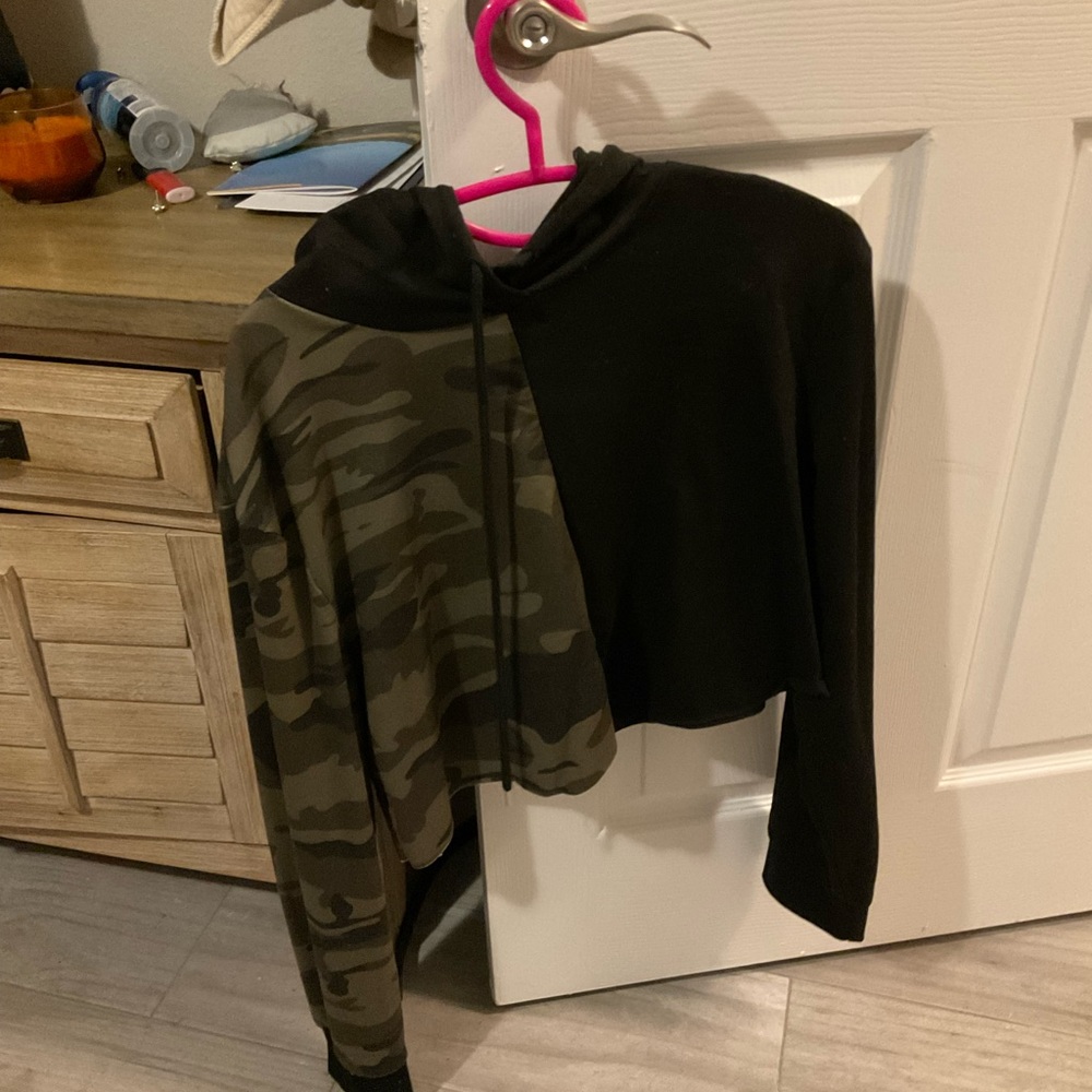 Shein cropped hoodie